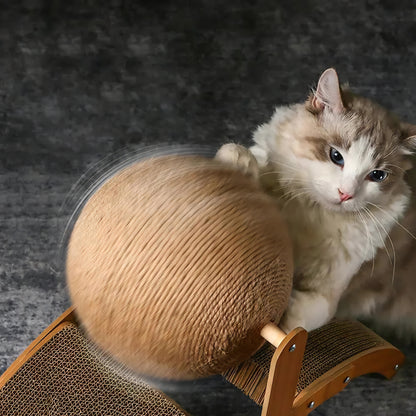  2 in 1 Wooden Sisal Cat Scratching 