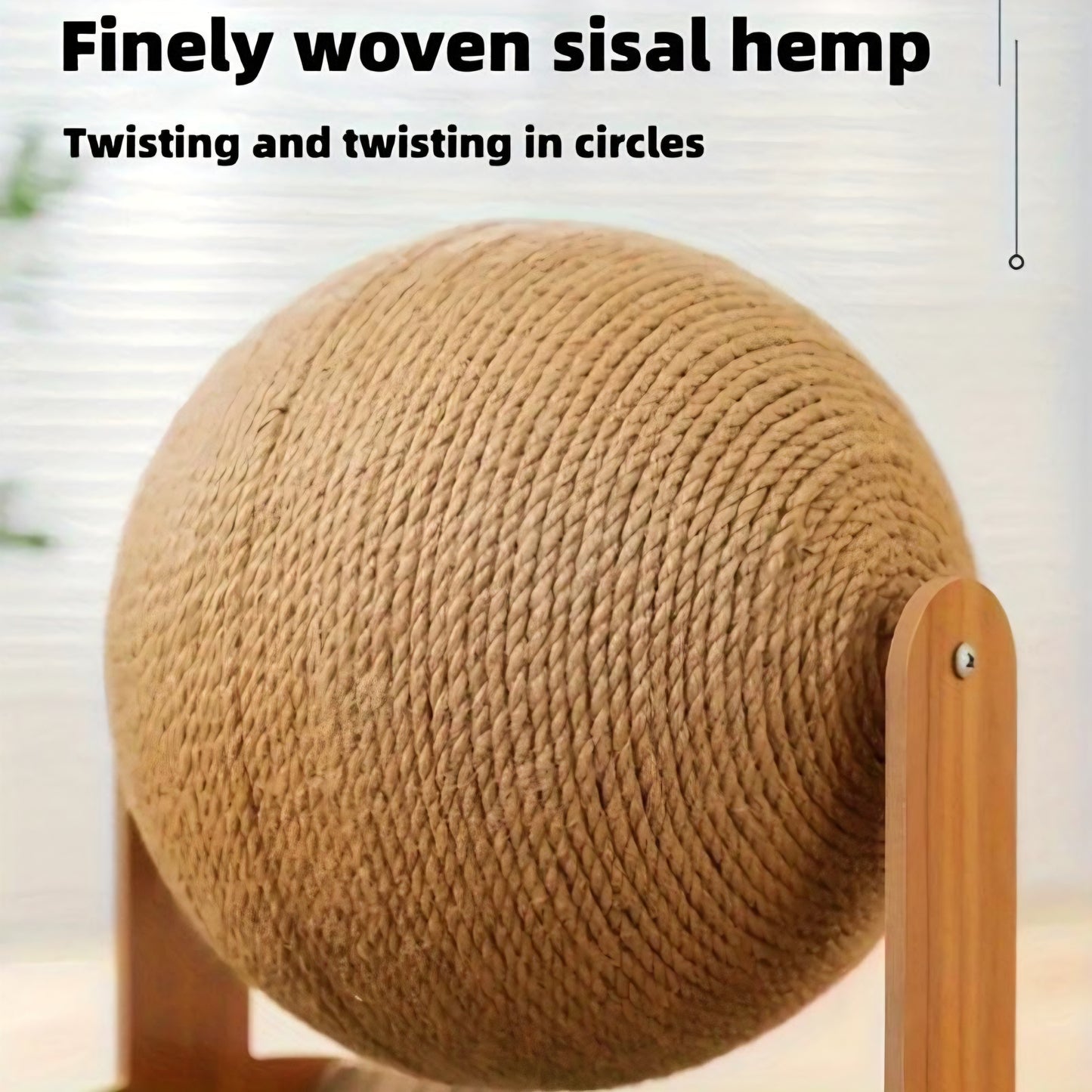  2 in 1 Wooden Sisal Cat Scratching 